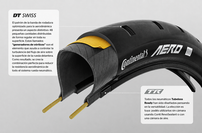 Cubierta de Ruta Aero 111 700x26c Kevlar